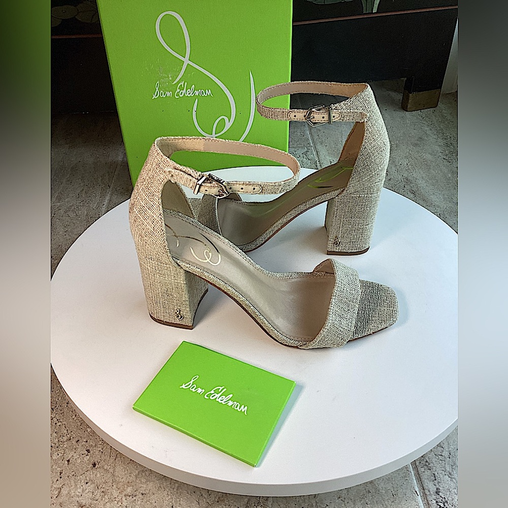 NIB Sam Edelman Daniella Linen Heels